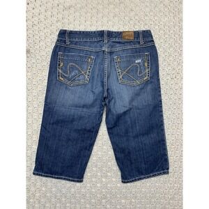 Bke Hannah Capri Jeans Women Sz 30 Medium Wash Blue Denim 5-Pockets ‎ Cotton